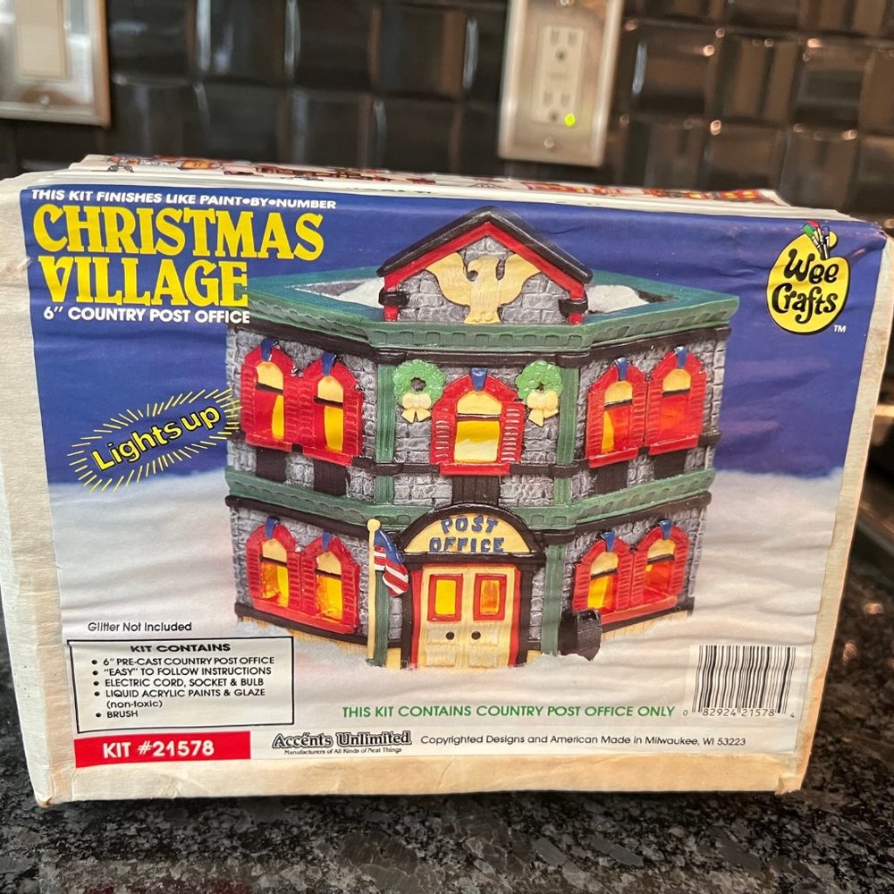 Wee Crafts Christmas Village Santas Toyland Ready To Paint